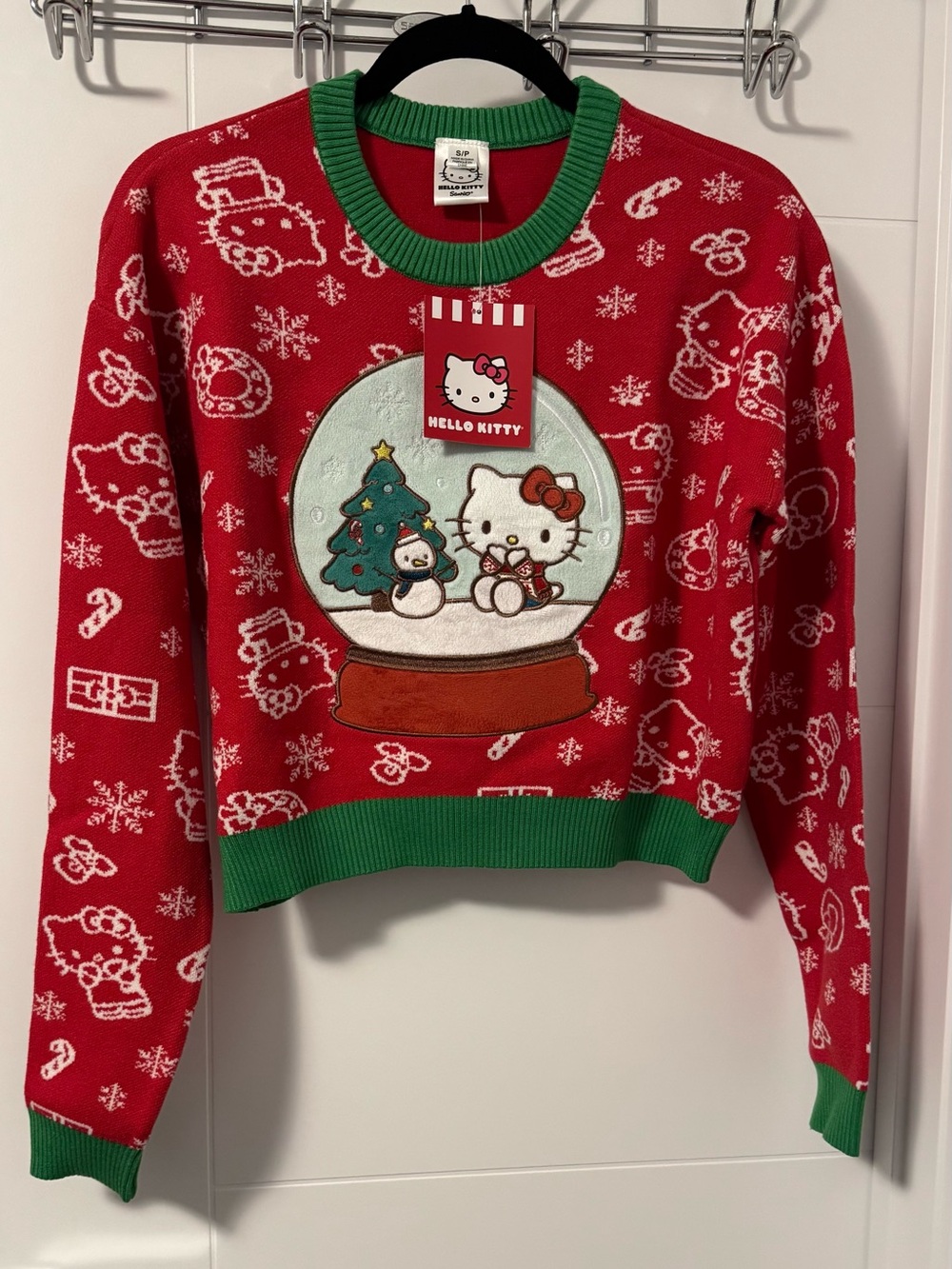 New with Tags Sanrio Hello Kitty Holiday Snow Globe "Ugly" Christmas Sweater
